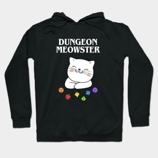 Rainbow Dungeon Meowster Funny Cat Tabletop RPG Hoodie